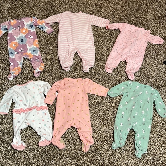Carter's Pajamas 3 Month And 3 Month Baby Girl Sleepers Poshmark